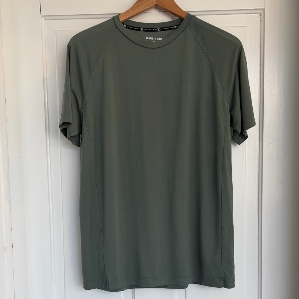 Kenneth Cole Men's Olive Short Sleeve Tee